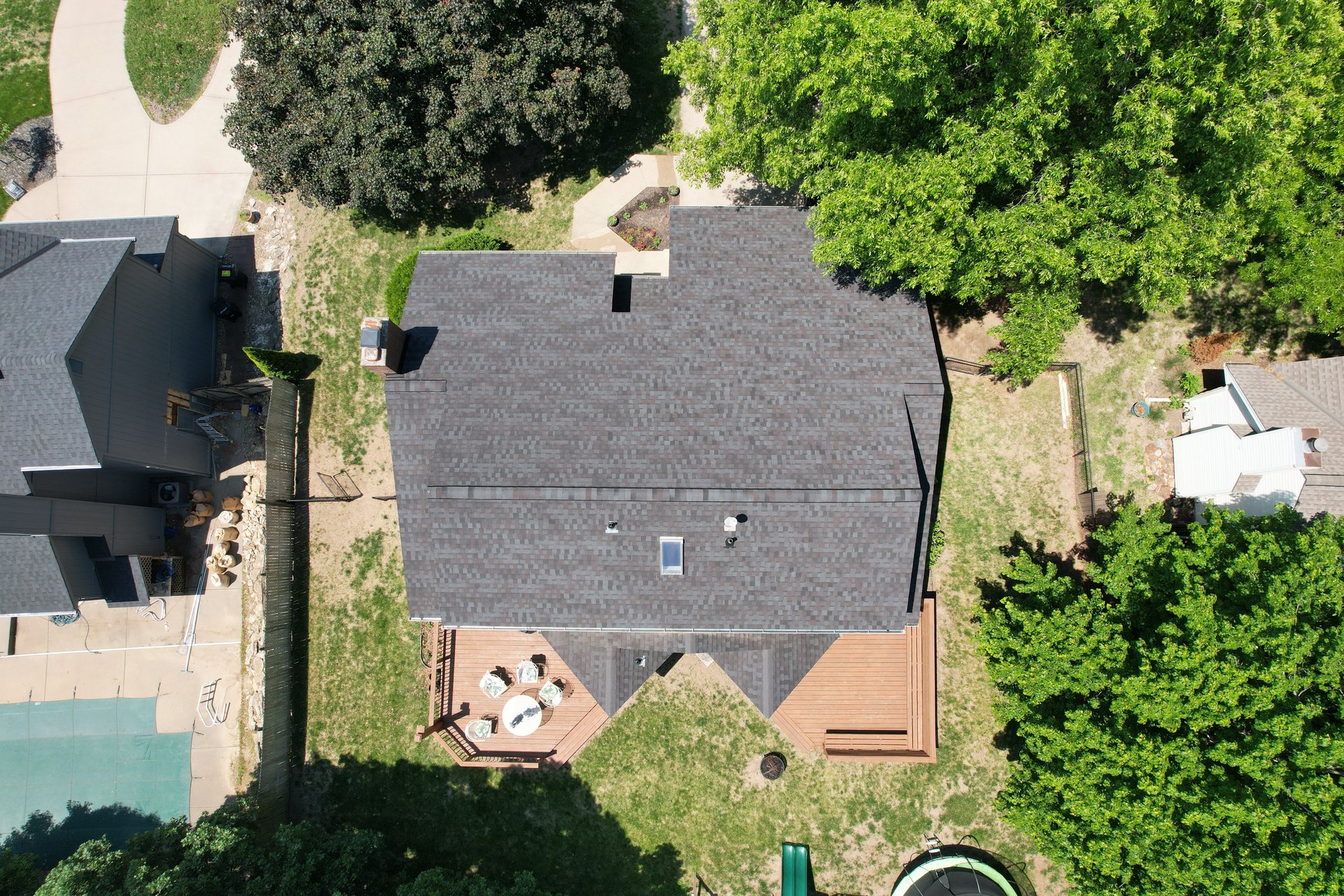 Anchor Exteriors roofing crew working on a Kansas City home
